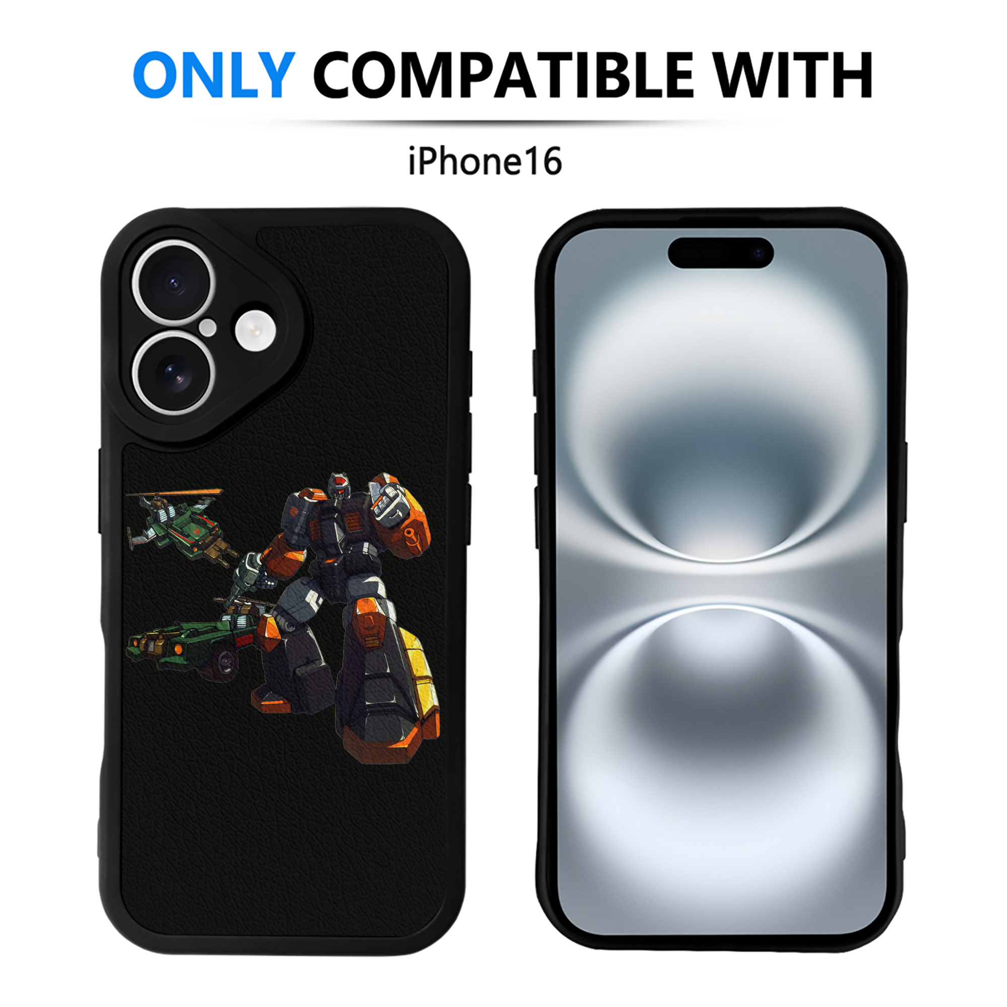 （画像用）  【iPhone 16シリーズ対応】シリコンスマホケース（レザー調） 材質：シリコン